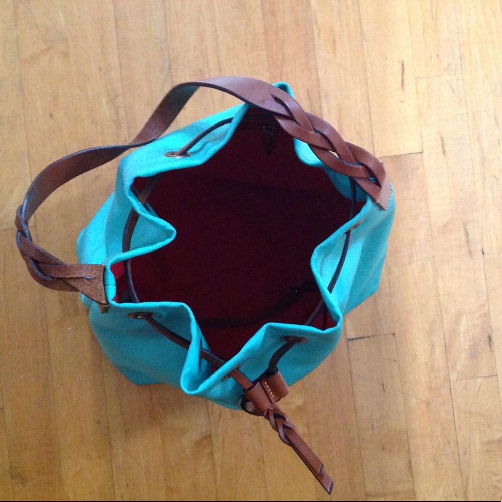 Dooney Bourke Canvas Bucket Bag/ Drawstring - image 6